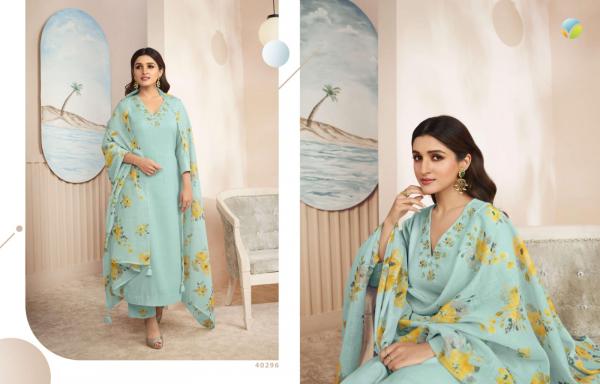 Vinay Tumbaa Gulnaaz Embroidery Wear Linen Readymade Collection